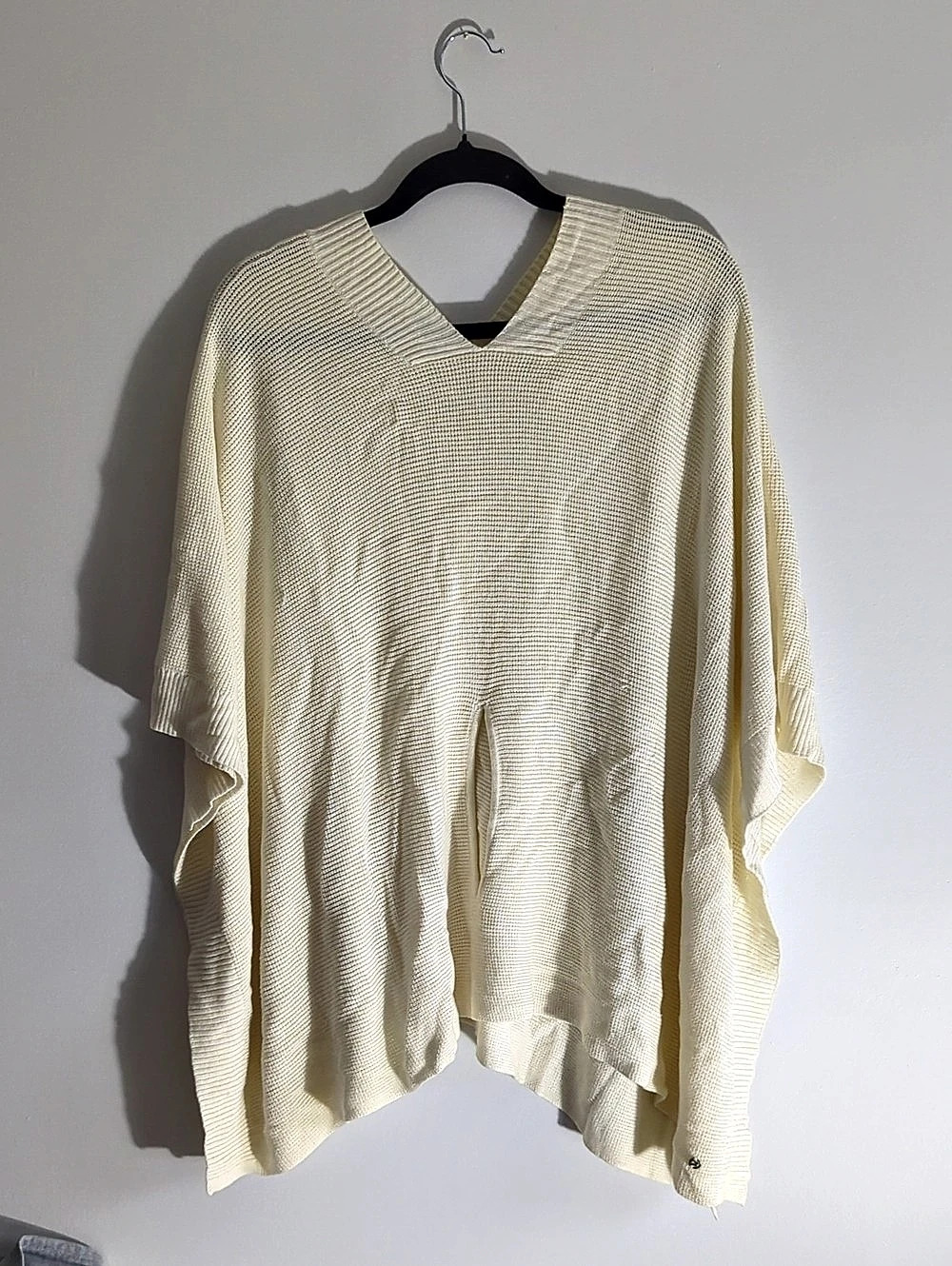 Lululemon Forward Flow Poncho Cream Knit Tunic